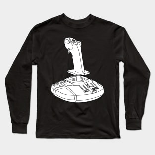 Flight Simulator - Cockpit Controller - Pilot Gamer Long Sleeve T-Shirt